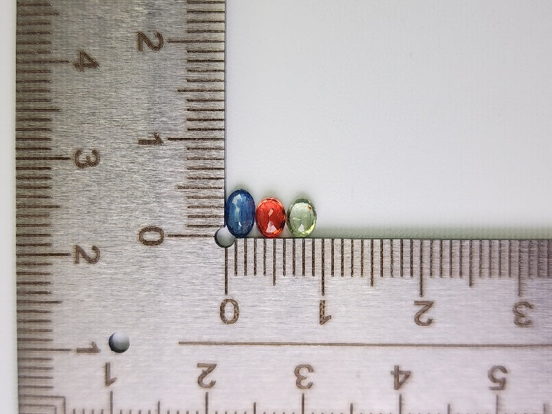 SET9-mSA-30　マルチサファイア9石セット　合計2.07ct
