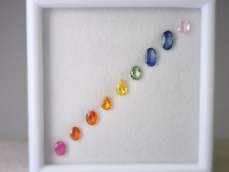 SET9-mSA-26　マルチサファイア9石セット　合計1.89ct