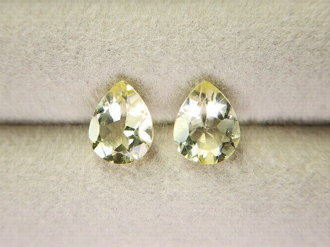 SET2-lQ-1　レモンクォーツ2石セット　計2.94ct
