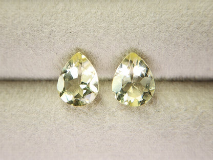 SET2-lQ-1　レモンクォーツ2石セット　計2.94ct