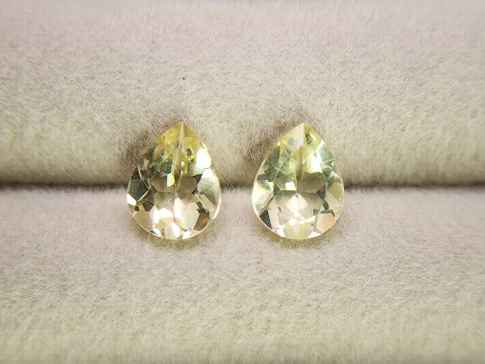 SET2-lQ-2　レモンクォーツ2石セット　計2.90ct