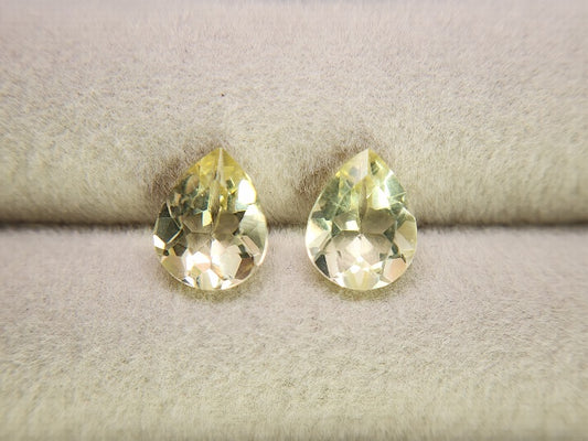 SET2-lQ-2　レモンクォーツ2石セット　計2.90ct