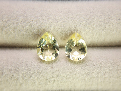 SET2-lQ-3　レモンクォーツ2石セット　計2.87ct