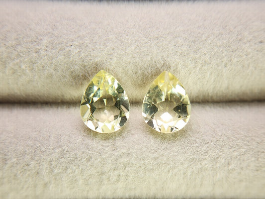 SET2-lQ-3　レモンクォーツ2石セット　計2.87ct