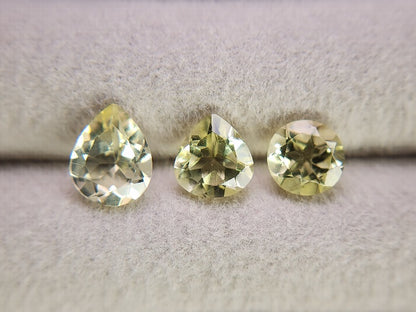 SET3-lQ-6　レモンクォーツ3石セット　計3.77ct