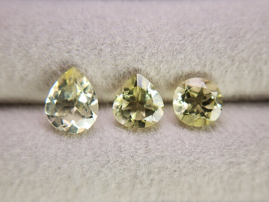 SET3-lQ-6　レモンクォーツ3石セット　計3.77ct