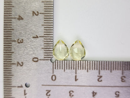 SET2-lQ-1　レモンクォーツ2石セット　計2.94ct