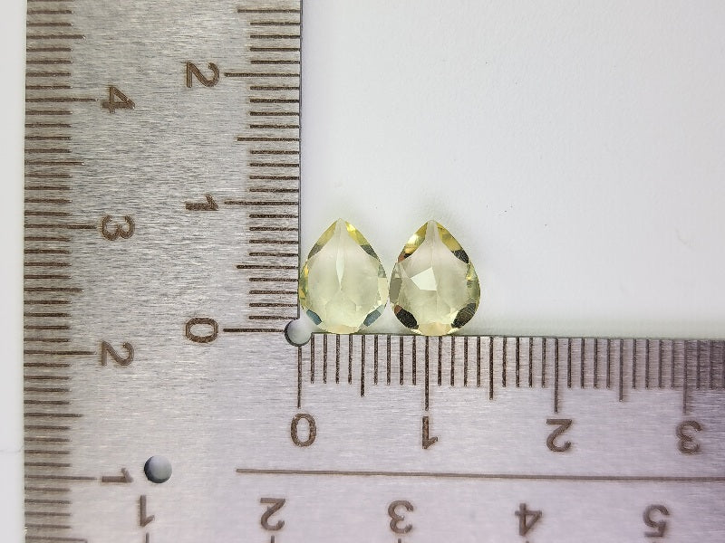 SET2-lQ-2　レモンクォーツ2石セット　計2.90ct