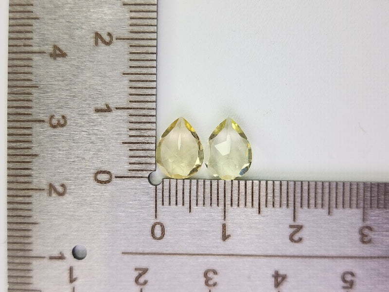 SET2-lQ-5　レモンクォーツ2石セット　計2.75ct