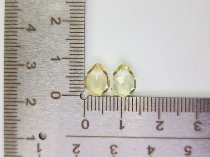 SET2-lQ-5　レモンクォーツ2石セット　計2.75ct