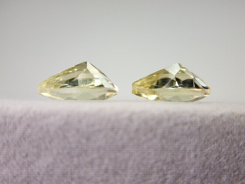 SET2-lQ-2　レモンクォーツ2石セット　計2.90ct