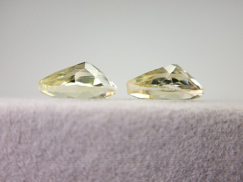 SET2-lQ-3　レモンクォーツ2石セット　計2.87ct