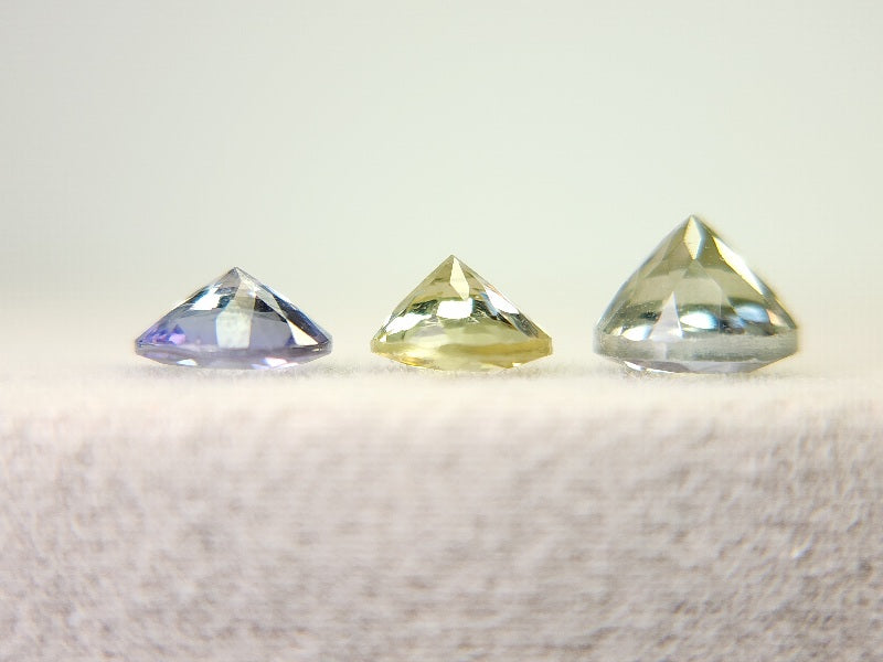 SET3-ZO-2　ゾイサイト3石セット　計1.63ct
