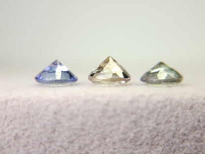 SET3-ZO-4　ゾイサイト3石セット　計1.33ct