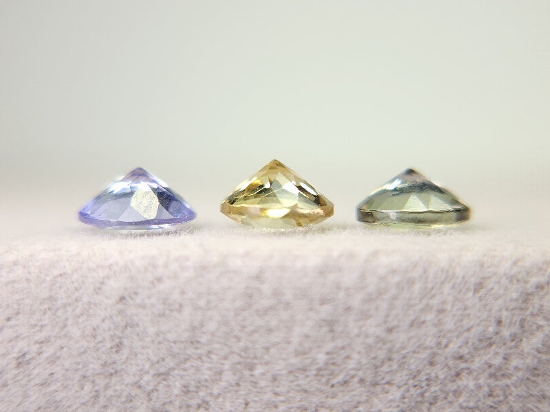 SET3-ZO-5　ゾイサイト3石セット　計1.29ct