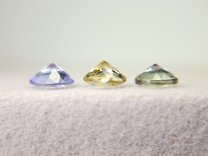 SET3-ZO-5　ゾイサイト3石セット　計1.29ct