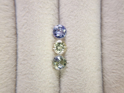 SET3-ZO-3　ゾイサイト3石セット　計1.43ct