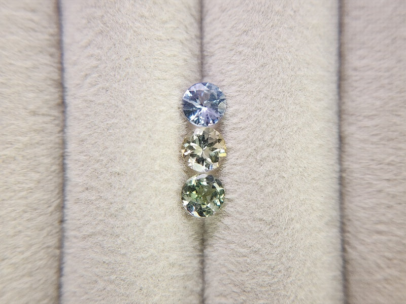 SET3-ZO-4　ゾイサイト3石セット　計1.33ct