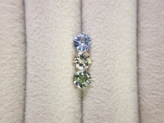 SET3-ZO-4　ゾイサイト3石セット　計1.33ct