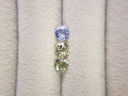 SET3-ZO-5　ゾイサイト3石セット　計1.29ct