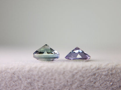 SET2-ZO-7　ゾイサイト2石セット　計0.99ct