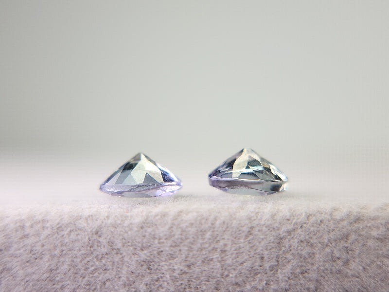 SET2-ZO-11　ゾイサイト2石セット　計0.90ct