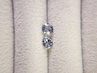 SET2-ZO-7　ゾイサイト2石セット　計0.99ct