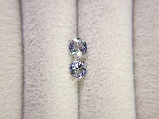 SET2-ZO-7　ゾイサイト2石セット　計0.99ct