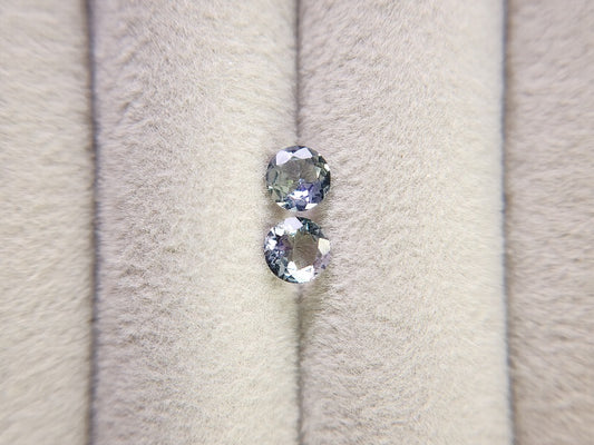 SET2-ZO-8　ゾイサイト2石セット　計0.98ct