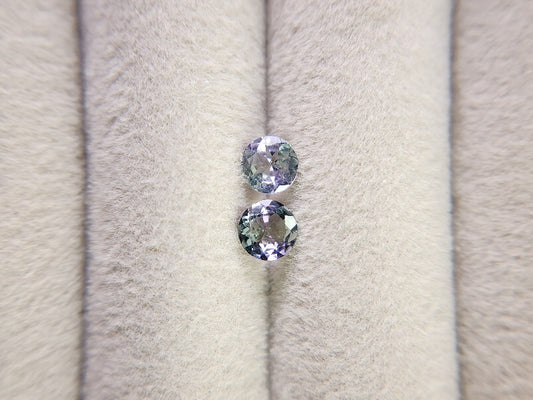 SET2-ZO-9　ゾイサイト2石セット　計0.94ct