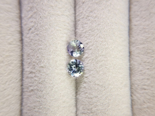 SET2-ZO-10　ゾイサイト2石セット　計0.90ct