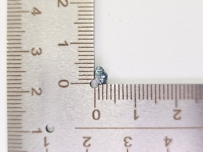 blDMg-28　ブルーダイヤモンド原石　0.38ct