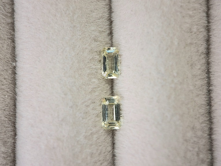 SET2-yeAP-33　イエローアパタイト2石セット　計0.64ct