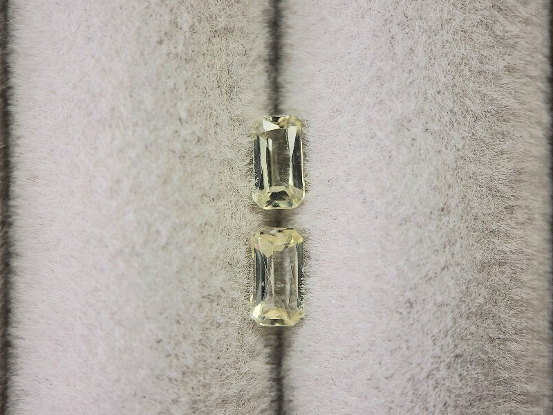 SET2-yeAP-35　イエローアパタイト2石セット　計0.63ct