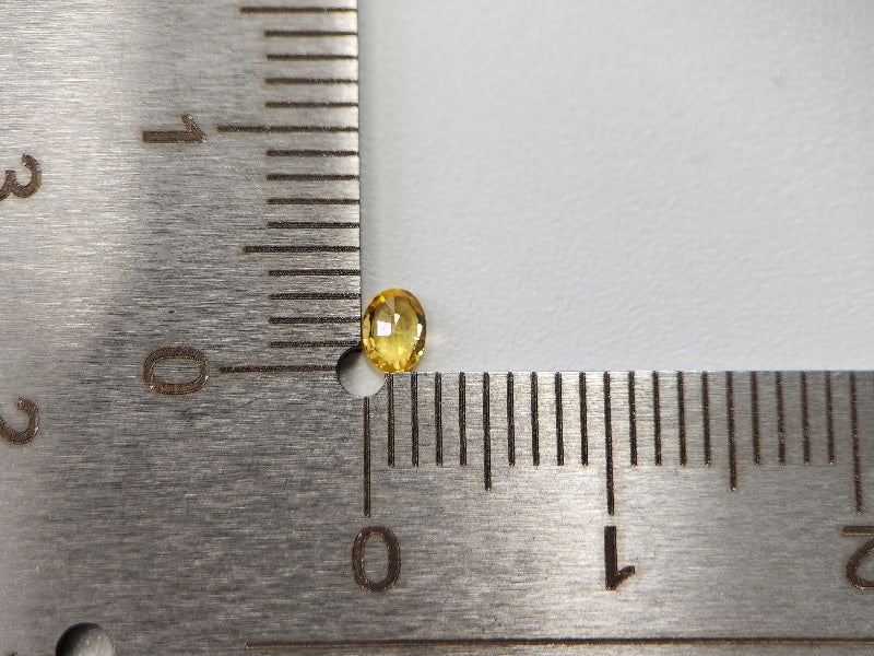 【500円均一】10/26新着！　イエローサファイア　0.12ct　1