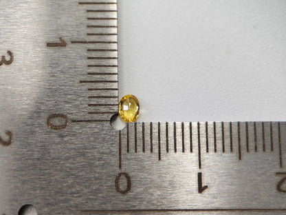 【500円均一】10/26新着！　イエローサファイア　0.12ct　1