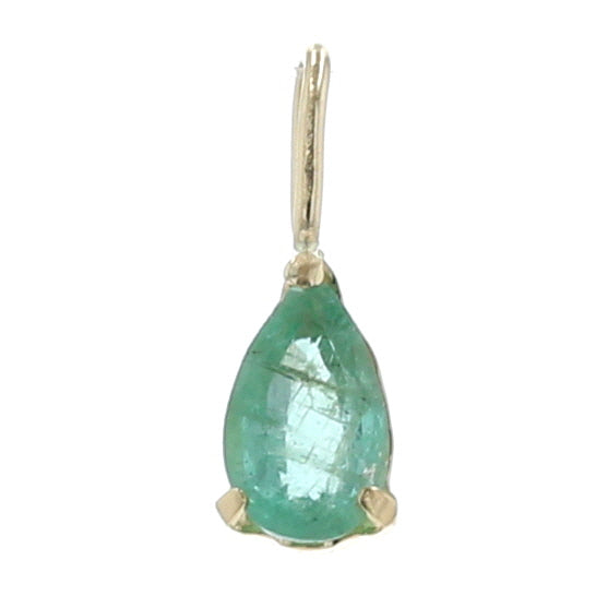 - LUMIS from toyoloose - K18 エメラルド 3×5 0.15ct トップ