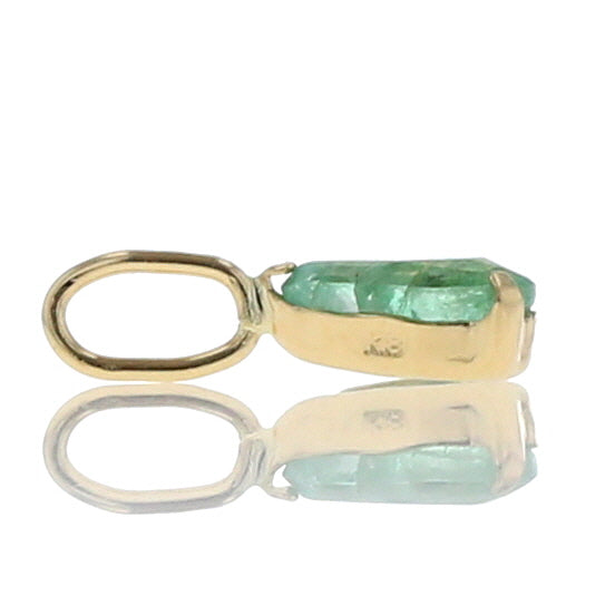 - LUMIS from toyoloose - K18 エメラルド 3×5 0.15ct トップ