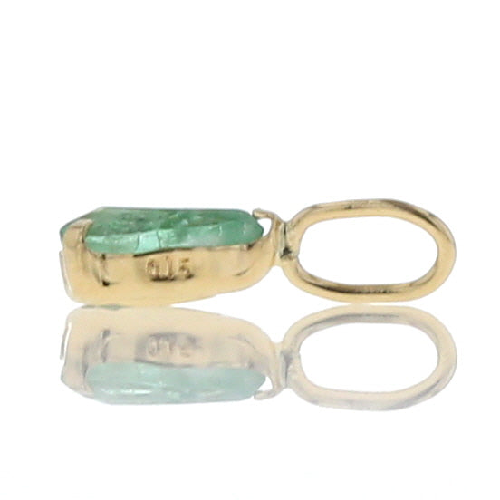 - LUMIS from toyoloose - K18 エメラルド 3×5 0.15ct トップ