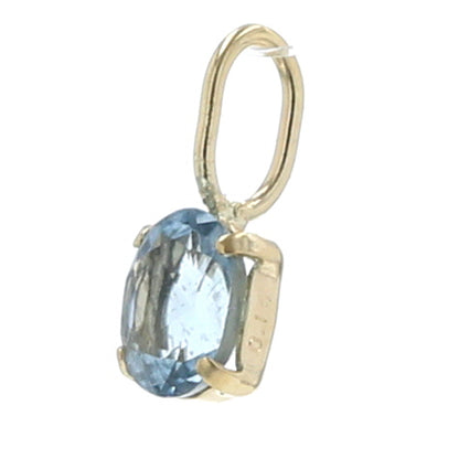 - LUMIS from toyoloose - K18 サンタマリアカラーアクアマリン 3×4 0.14ct トップ