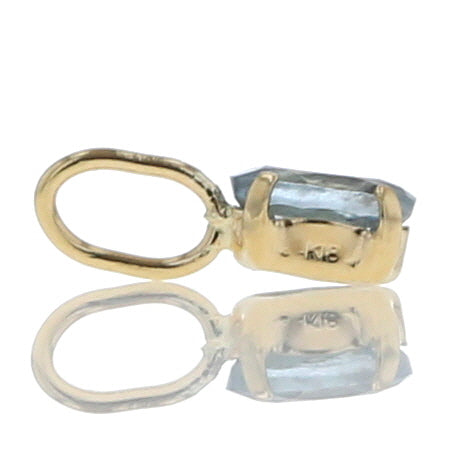 - LUMIS from toyoloose - K18 サンタマリアカラーアクアマリン 3×4 0.14ct トップ