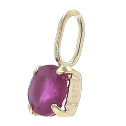 - LUMIS from toyoloose - K18 ルビー 4mm 0.25ct トップ