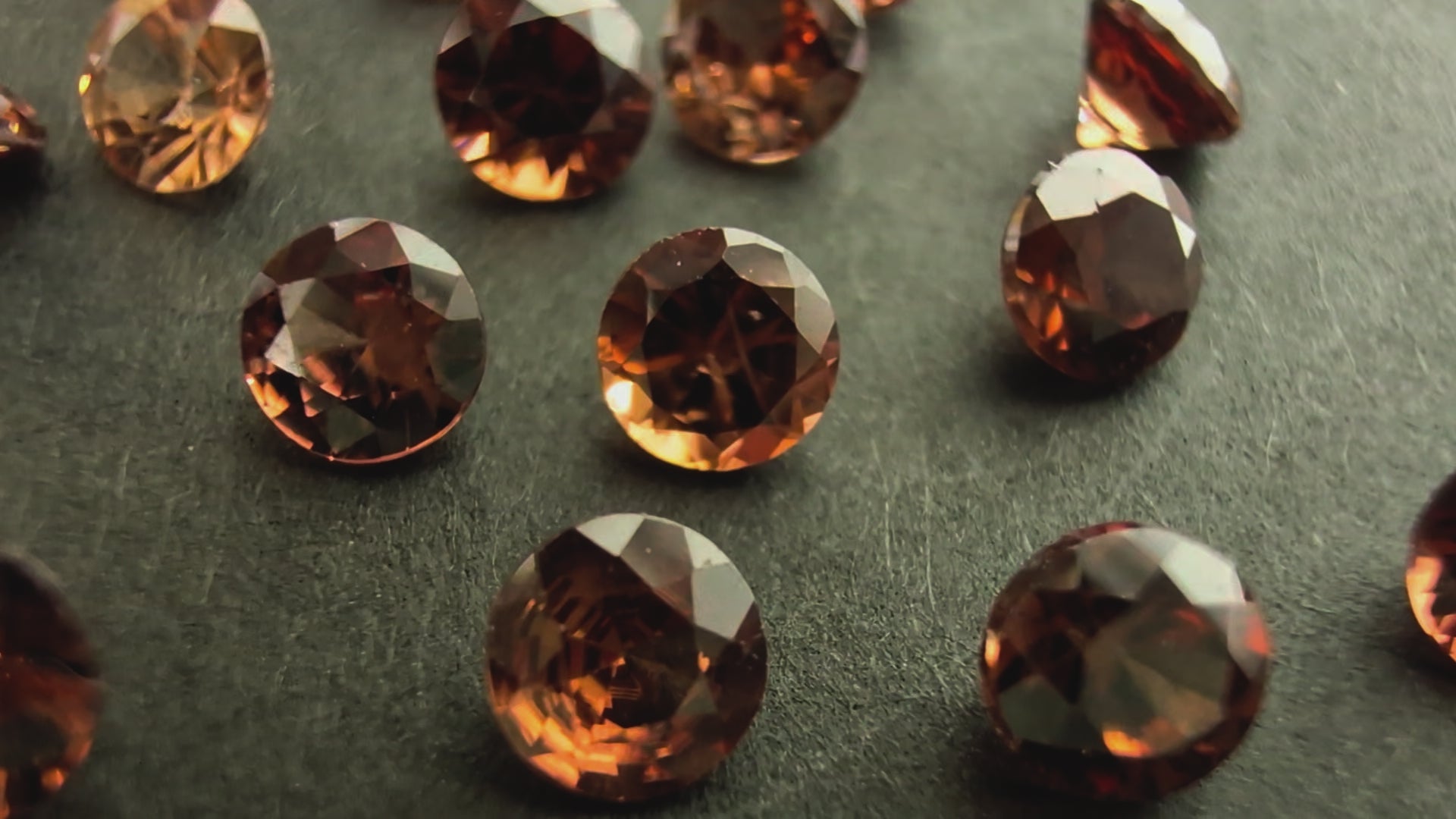 哀愁漂うキラキラ！レッドブラウン色のジルコンK10小ワッカシルバーリング11号 哀愁漂うキラキラ！レッドブラウン色のジルコンK10小ワッカシルバー