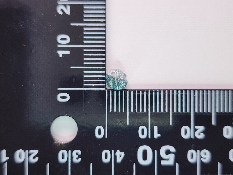 0869-1-1　ブルーダイヤモンド原石　0.94ct