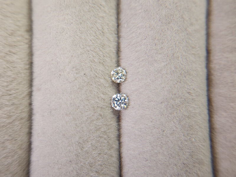 【宝石比較セット】ダイヤモンド＆合成モアッサナイト