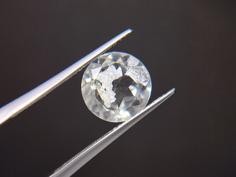 dQ-10　銀箔入り！ダブレットクォーツ　3.43ct