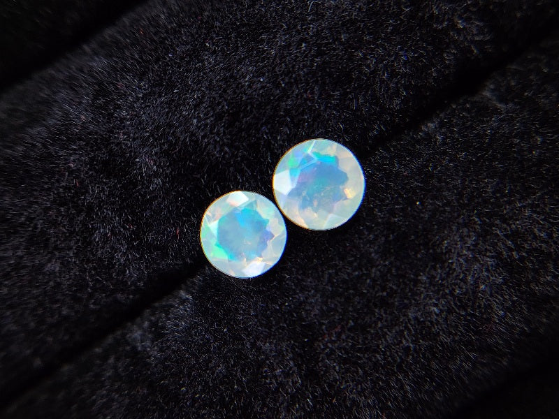 0909-5-5　オパール2石セット