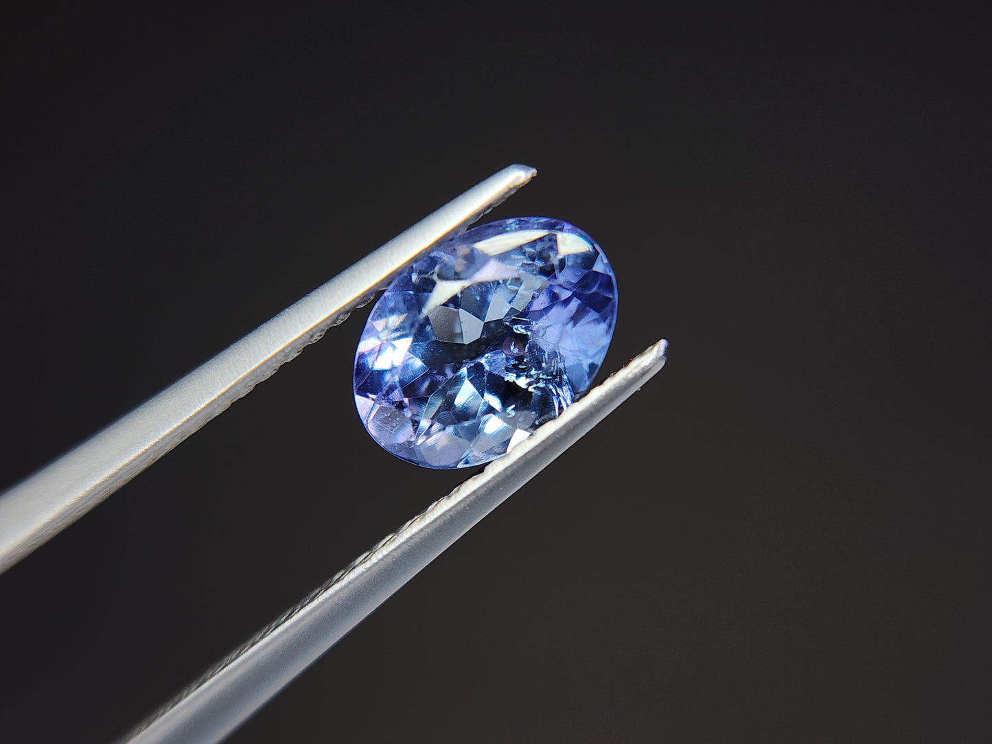 0876-20　バイカラータンザナイト　1.28ct