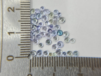 LTE-ZO-3　【リトル東洋ルース】ゾイサイト　合計3.04ct[写真の宝石すべて]