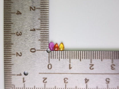 SET9-mSA-27　マルチサファイア9石セット　合計1.65ct
